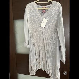 Gorgeous Johnny Was dress or beach cover-up